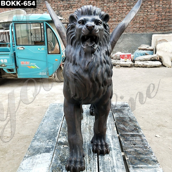  » Winged Lion Statue for Sale BOKK-654 Featured Image