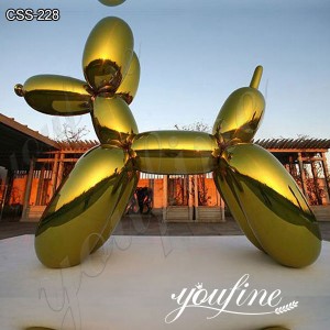  » Mirror Polished Stainless Steel Jeff Koons Orange Balloon Dog for Sale CSS-228