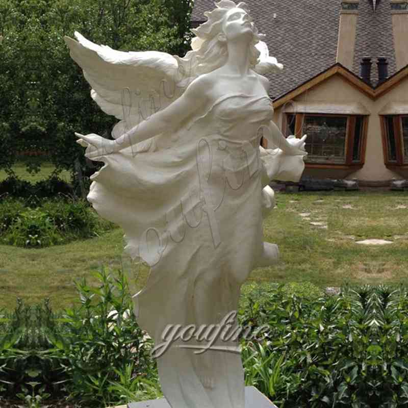  » Hand carved life size stone garden angel statues for sale ASMS-03 Featured Image