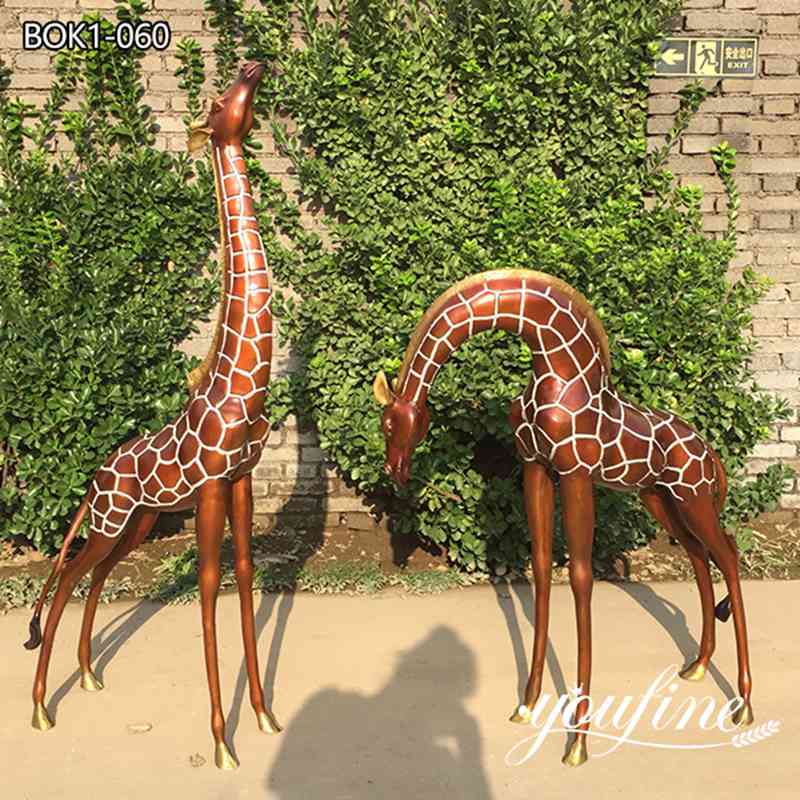  » Outdoor Garden Bronze Giraffe Statue Art Decor Manufacturer BOK1-060 Featured Image