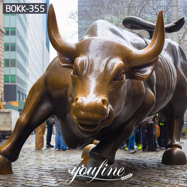  » Large Bronze wall street bull statue replica for sale BOKK-355 Featured Image