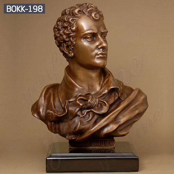 Bust Statue Bronze Bust of Famous Poet Lord Byron BOKK-198