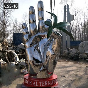  » Outdoor Famous Modern Stainless Steel Sculpture Mirror Polished Sculpture for Sale CSS-16
