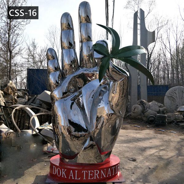 Outdoor Famous Modern Stainless Steel Sculpture Mirror Polished Sculpture for Sale CSS-16