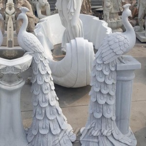  » Wholesale Natural Marble Large Peacock Statue