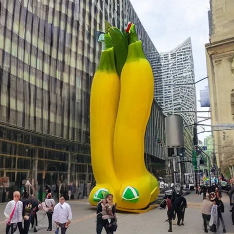 8 Weird and Stunning Outdoor Metal Banana Sculptures