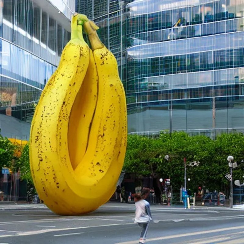 8 Weird and Stunning Outdoor Metal Banana Sculptures