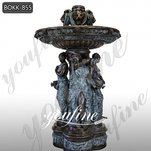  » Large Antique Bronze Lion Heads Ladies Fountain for Sale BOKK-855 Featured Image