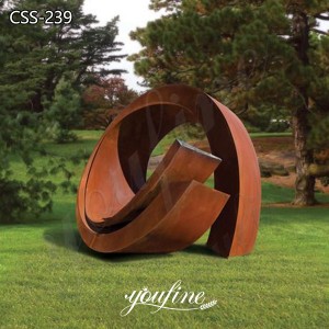  » Large Abstract Corten Steel Sculpture for Sale CSS-239