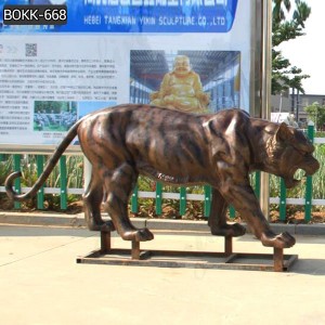  » Outdoor Life Size Bronze Tiger Statue for Sale BOKK-668