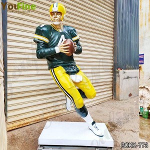 Life Size Bronze Football Player Statues for Sale BOKK-773