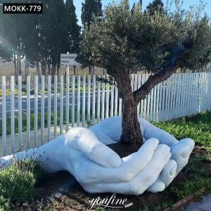  » Large Marble Hands Sculpture Garden Decor for Sale MOKK-779