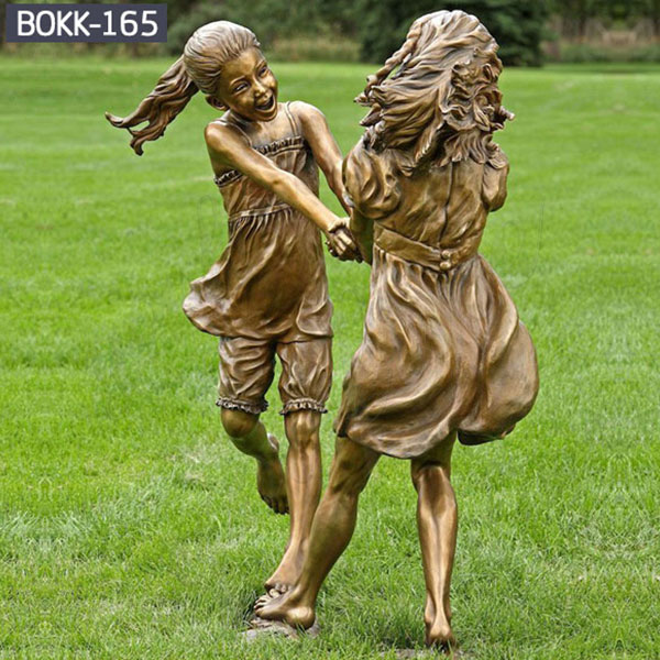 Metal Yard Decorations Bronze Statues for Garden Bronze Figure Statue of Children BOKK-165