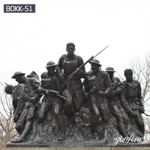  » Outdoor Bronze Military Statue 107th Infantry Monument for Sale BOKK-51