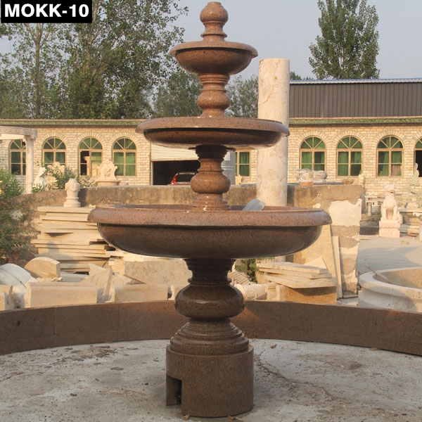 3 Tier Natural Stone Outdoor Water Fountain