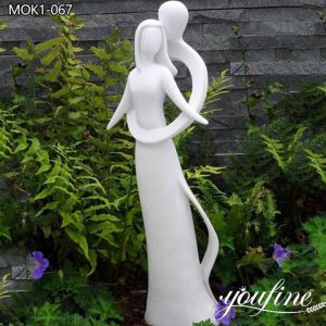  » Abstract Marble Enigma Garden Loving Couple Statues for Sale MOK1-067