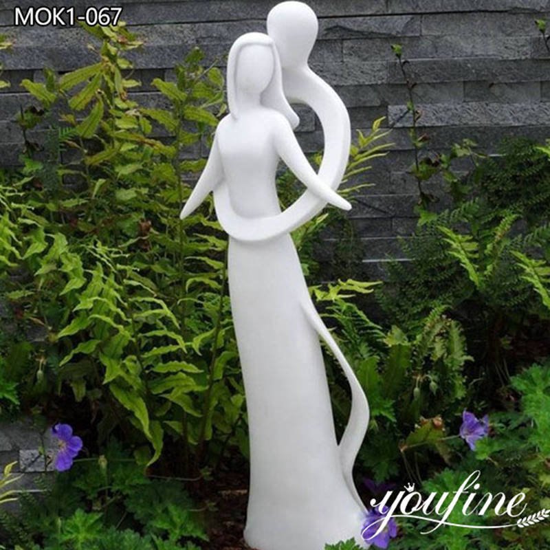 Abstract Marble Enigma Garden Loving Couple Statues for Sale MOK1-067