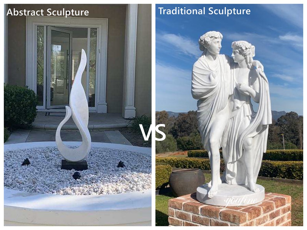 Abstract Sculpture vs Traditional Sculpture