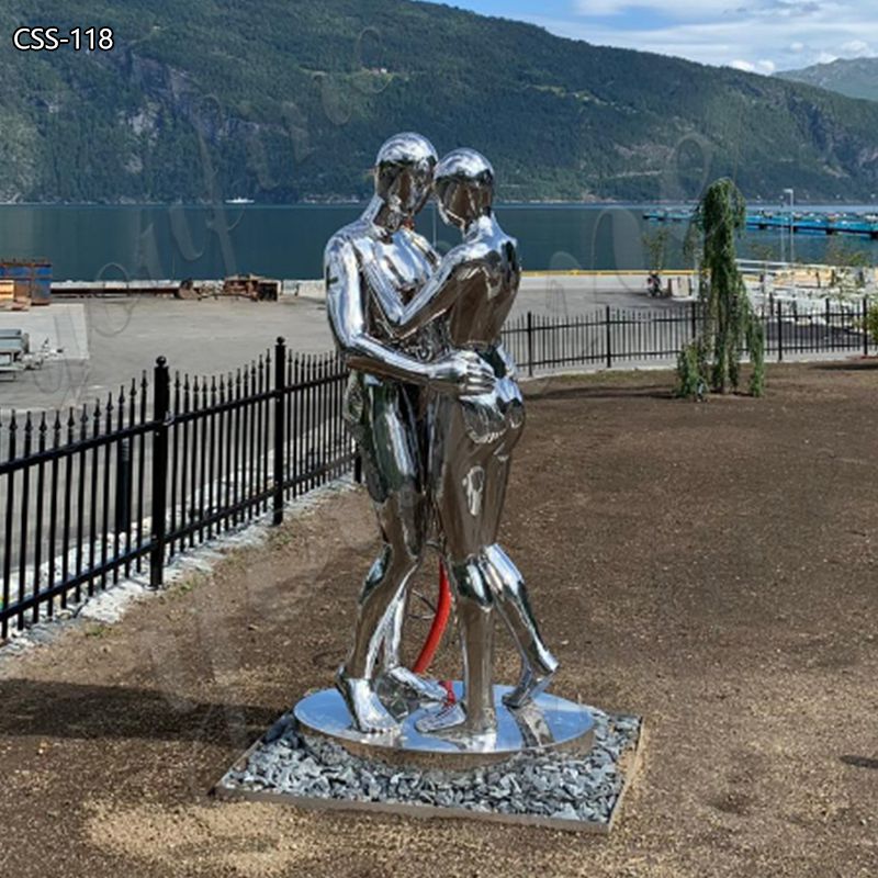 Abstract Stainless Steel Custom Metal Human Sculpture for Sale CSS-118