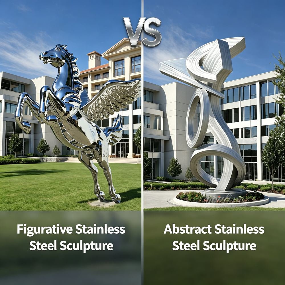 Stainless steel metal rose sculpture for shopping mall lawn decor