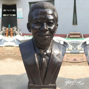  » Affordable and Exquisite Custom Bronze Bust of Mandela for Sale BOKK-516