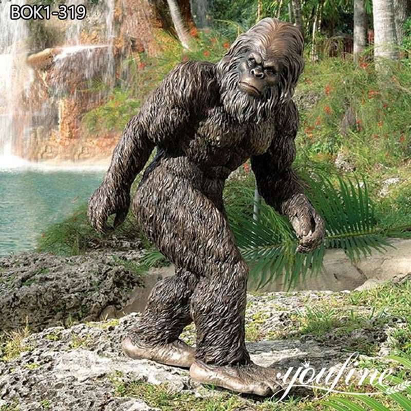 Amazing Bronze Bigfoot Statue