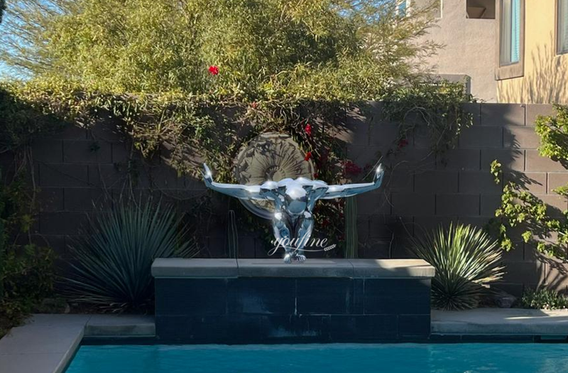American Stainless Steel Diving Man Statue Feedback