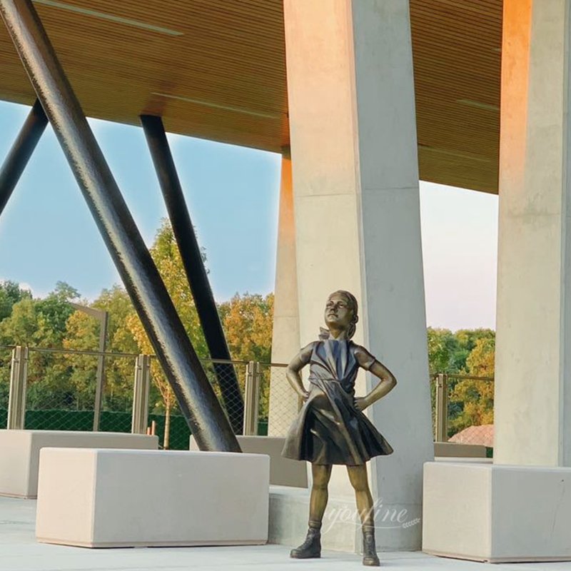 American University Fearless Girl sculpture replica feedback
