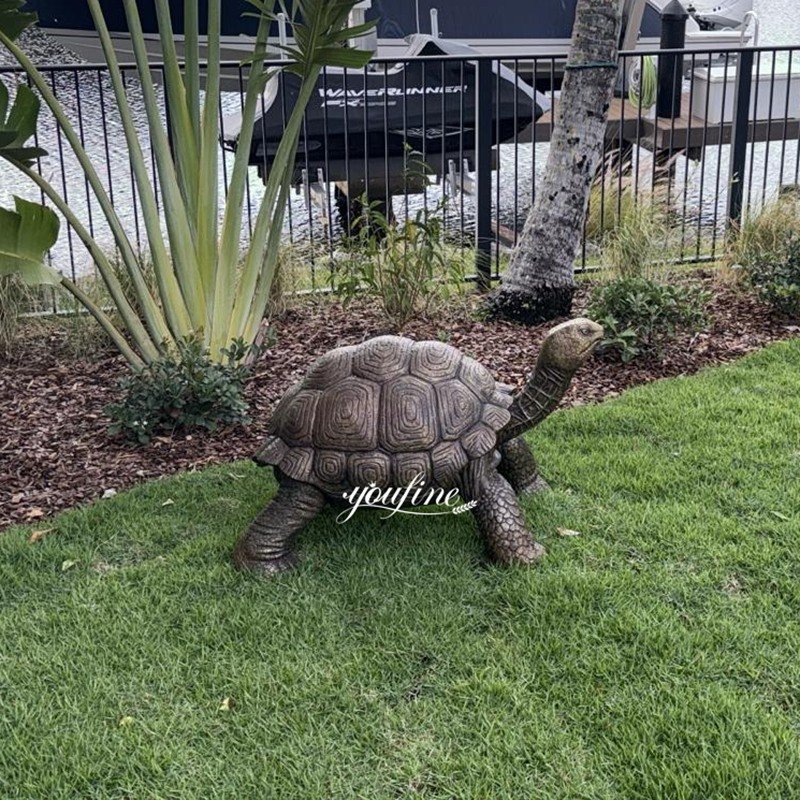 American bronze tortoise statue feedback
