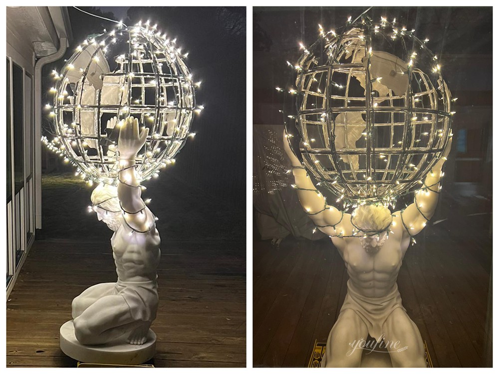 American marble Atlas statue feedback