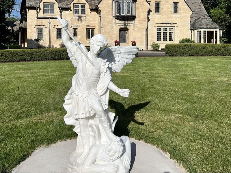 American marble St Michael statue feedback