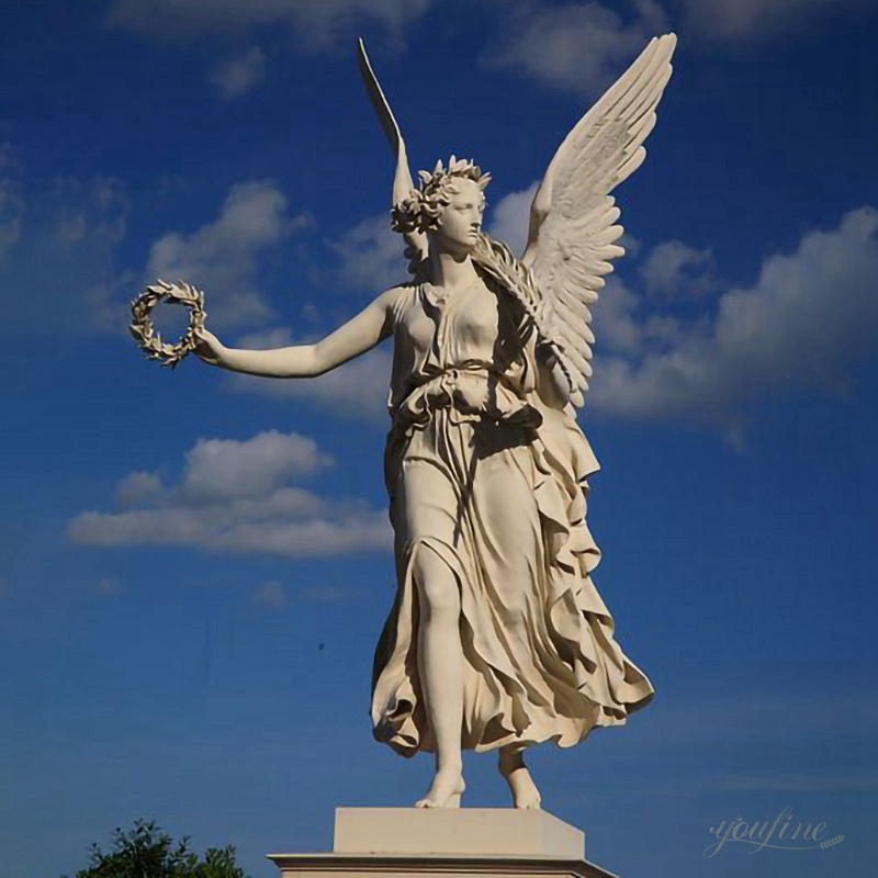 Angel Sculpture Holding Garland