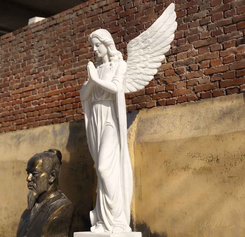 Angel praying sculpture (3)