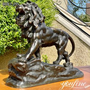  » Antique Life Size Bronze Lion Statue Outdoor Decor BOK1-295