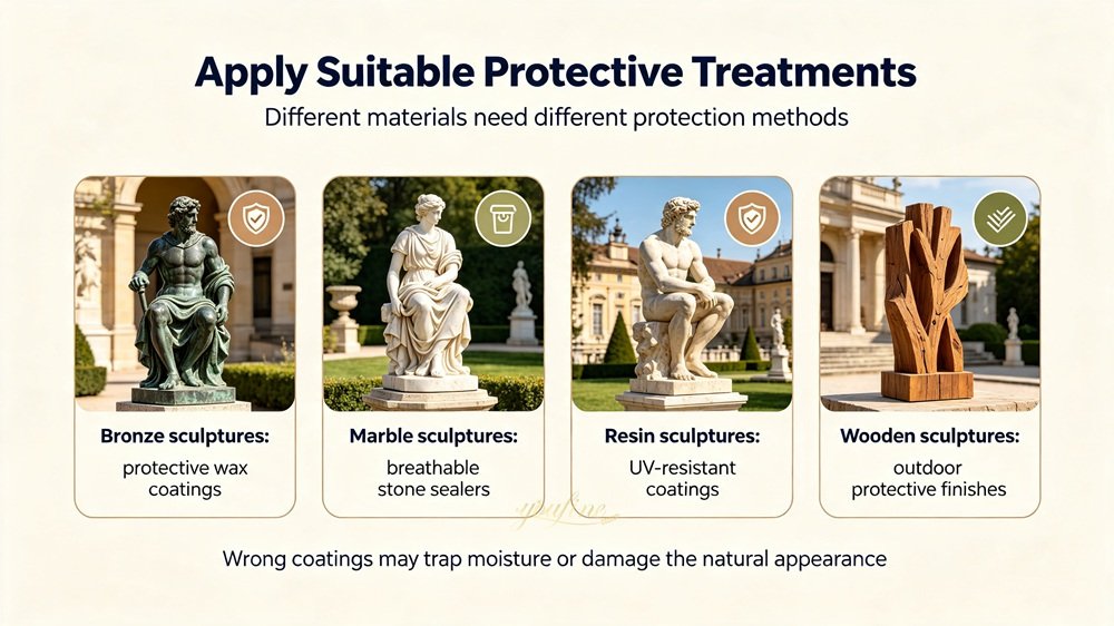 Apply Suitable Protective Treatments for Different Outdoor Sculptures