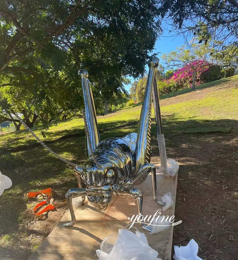 Australia Stainless Steel Grasshopper Sculpture Feedback