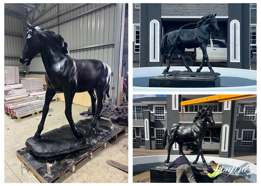 Australian Black Bronze Horse Sculpture Feedback