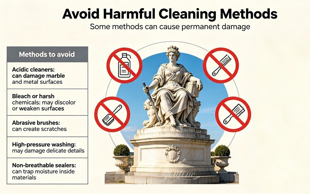 Avoid Harmful Cleaning Methods