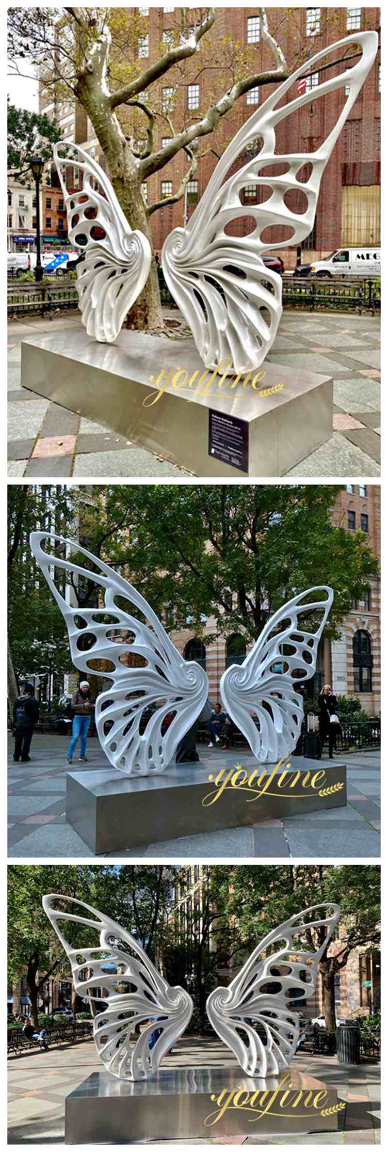 Beautiful Large Butterfly Garden Sculpture