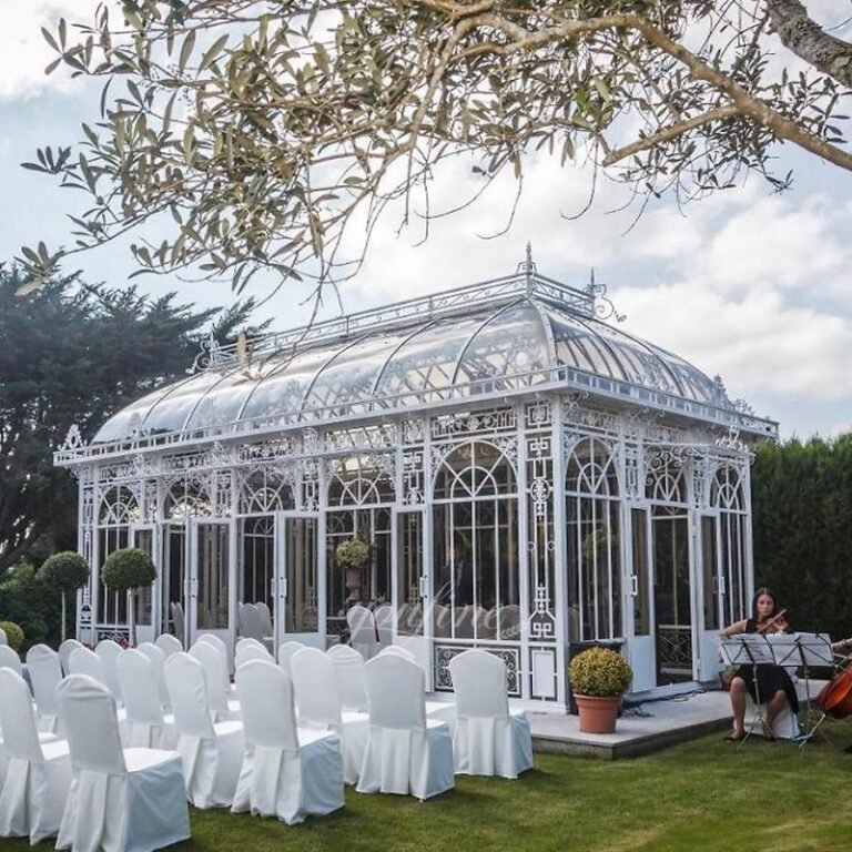 Wedding Decor Beautiful White Victorian Metal Gazebo