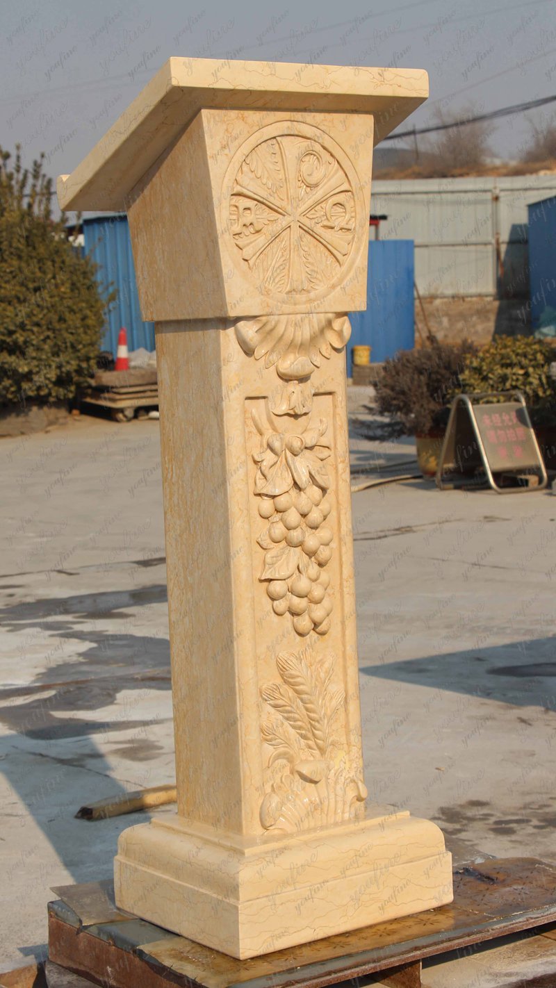 Beige marble pulpit