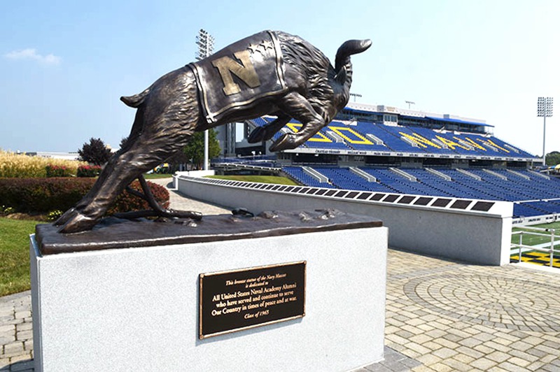Bill the Goat on the campus of the US Naval Academy - YouFine Sculpture