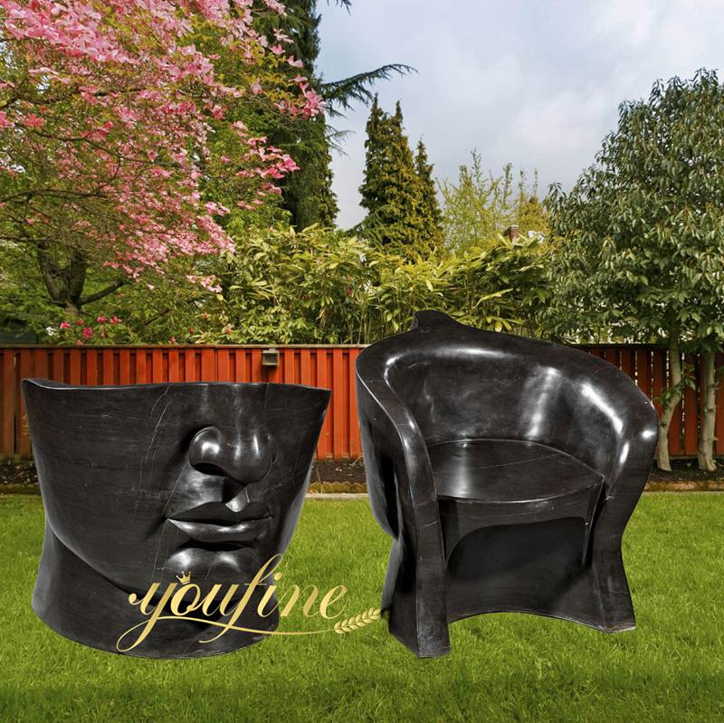 Black Marble Face Chair Show