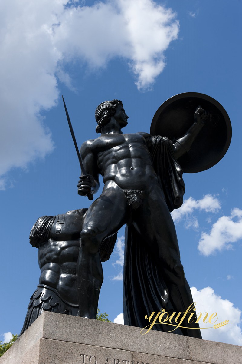 Bronze Achilles Statue Background