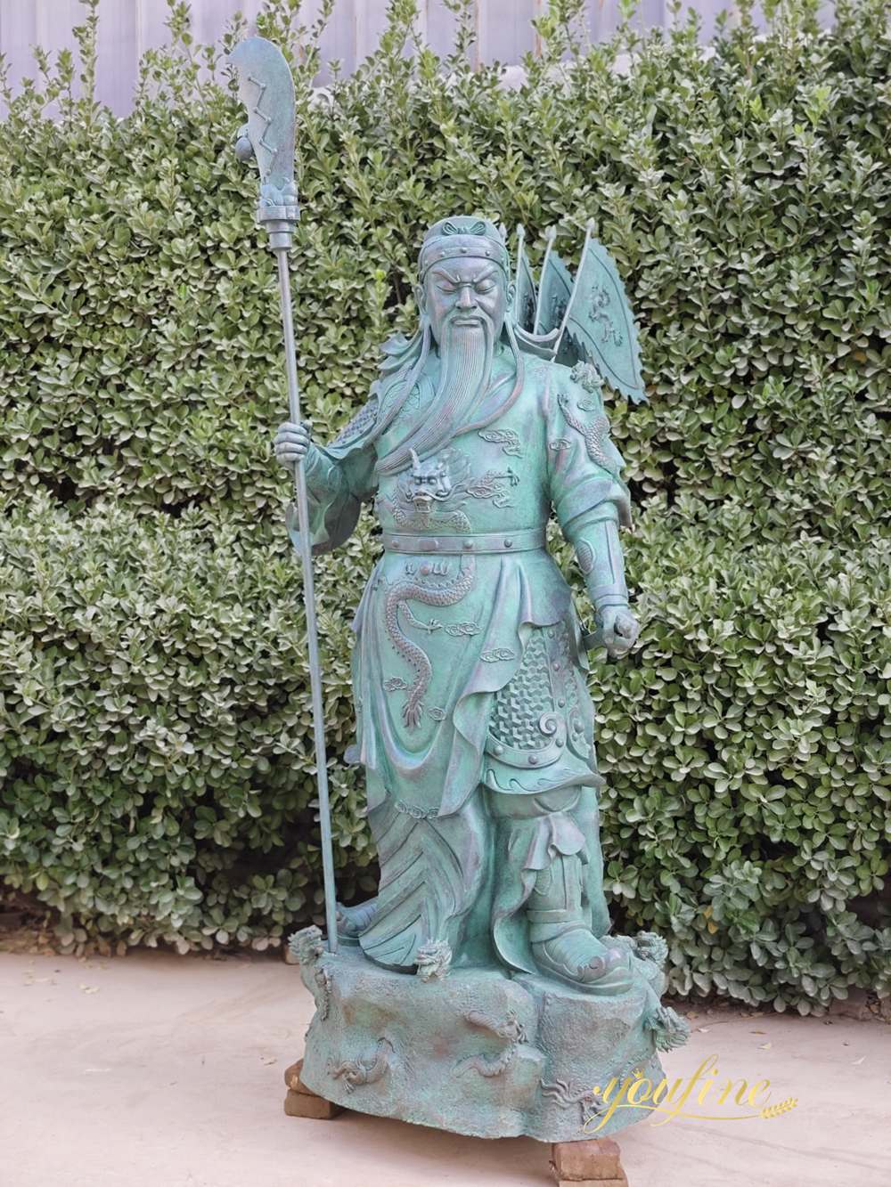 Bronze Chinese God of War Statue