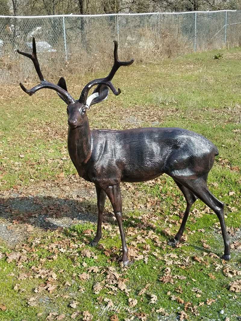 Bronze Deer Sculpture - YouFine Sculpture
