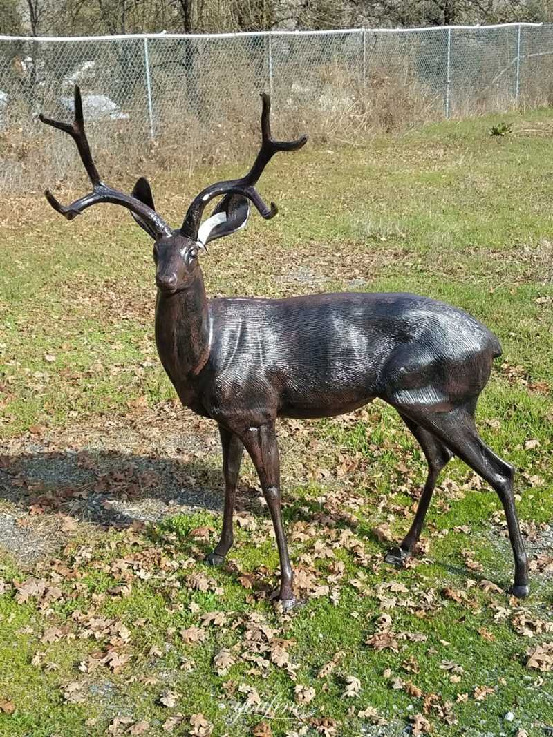 Bronze Deer Sculpture - YouFine Sculpture