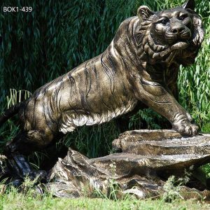  » Bronze Garden Tiger Statue Timeless Beauty Decor