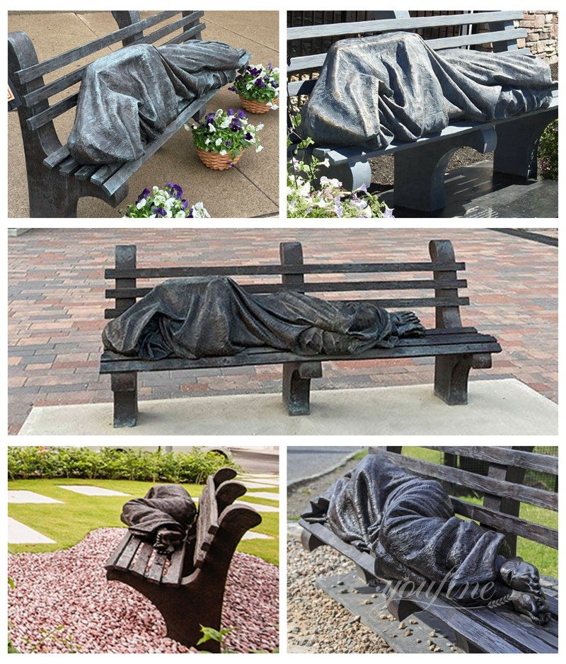 Bronze Homeless Jesus Statue Details