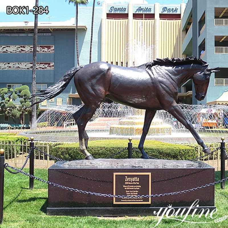 Bronze Horse Race Track Sculpture Animal Decor Supplier BOK1-284